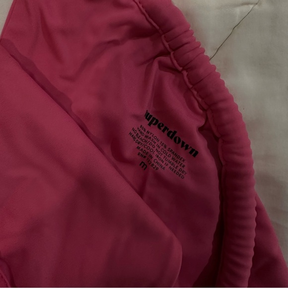 Superdown pink adjustable bikini bottom high waisted size medium - Picture 4 of 4